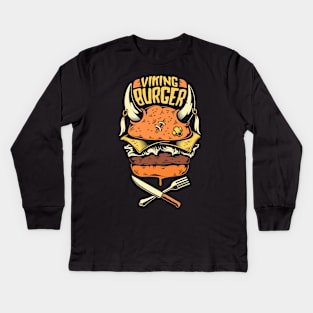 Viking Burger Kids Long Sleeve T-Shirt